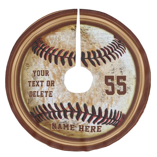 Persoonlijke honkbalroem, blik kerstboom rok (Voorkant)