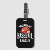 Persoonlijke honkbalspelkampioenschappen bagagelabel (Voorkant (verticaal))