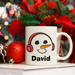 Persoonlijke hoofdtelefoon Music Snowman Koffiemok