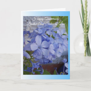 Persoonlijke hoogtijdag Plumbago Broer en Echtgeno Kaart