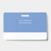 Persoonlijke horizontale personeelfoto-ID label st Badge (Back)