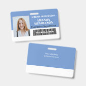 Persoonlijke horizontale personeelfoto-ID label st Badge (Front & Back)