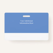 Persoonlijke horizontale personeelfoto-ID label st Badge (Achterkant)