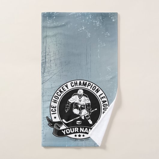 Persoonlijke hostbusadapter Ice Rink Team Athlete Bad Handdoek (Handdoek)