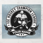 Persoonlijke hostbusadapter Ice Rink Team Athlete Bier Etiket (Enkel label)