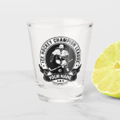 Persoonlijke hostbusadapter Ice Rink Team Athlete Shot Glas (Voorkant)