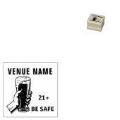 Persoonlijke Houten Stempel voor Locaties voor 21+ (Gestempeld)