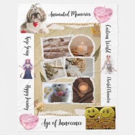 Persoonlijke huisdieren & citaten ontwerp fleece d deken