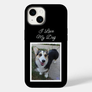 Persoonlijke huisdierfoto - Ik hou van mijn hond Case-Mate iPhone 14 Hoesje
