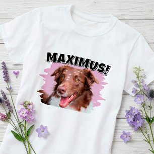 Persoonlijke huisdierfoto & naam t-shirt