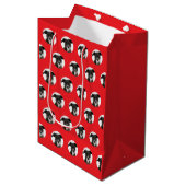 Persoonlijke huisdierpatroon medium cadeauzakje (Voorkant Gekanteld)