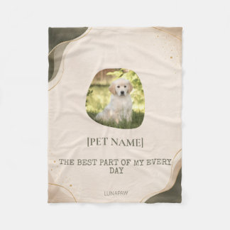 Persoonlijke huisdierportret fleece deken