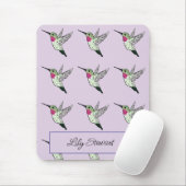 Persoonlijke Hummingbird Lavender Mousepad Muismat (Met muis)