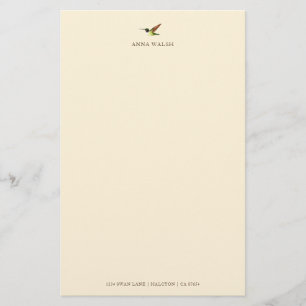 Persoonlijke Hummingbird Stationery van Ecru Anna Briefpapier