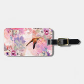 Persoonlijke Hummingbird Waterverf Bagagelabel (Voorkant horizontaal)