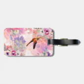 Persoonlijke Hummingbird Waterverf Bagagelabel (Achterkant horizontaal)