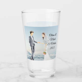 Persoonlijke Huwelijk en Huwelijksjubileum Glas