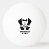 Persoonlijke huwelijkscadeaus voor bruidsjonkers pingpongballen (Voorkant)