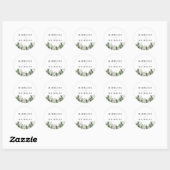 Persoonlijke Huwelijksdecoratie met Landelijke Den Ronde Sticker (Vel)