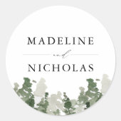Persoonlijke Huwelijksdecoratie met Landelijke Den Ronde Sticker (Voorkant)