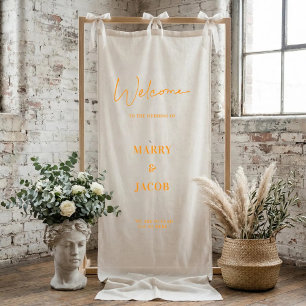 Persoonlijke huwelijksdecoratie proefbruiloft fees spandoek