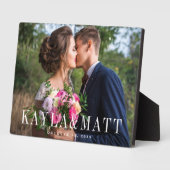 Persoonlijke huwelijksfoto fotoplaat (Zijkant)