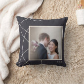 Persoonlijke huwelijksfoto-herinnering geschenk kussen (Deken)