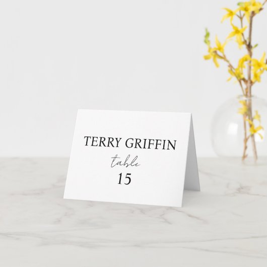 Persoonlijke huwelijksplaatskaarten Tafelnaamkaart Kaart (Gele Bloem)
