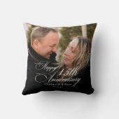 Persoonlijke huwelijksverjaardag kussen (Achterkant)
