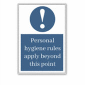 persoonlijke hygiëne sticker (Voorkant)