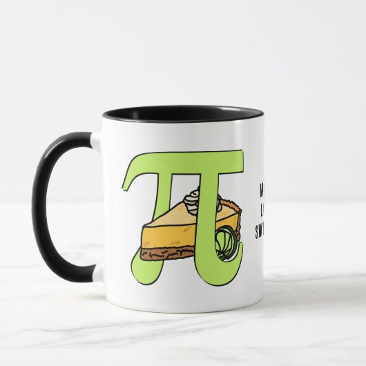Persoonlijke I hou van PIE en PI Day Mok (Links)