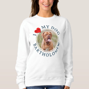 Persoonlijke I LOVE MY DOG Hoodie Trui