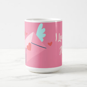 Persoonlijke I Love You Letter Valentijnsdag Mok