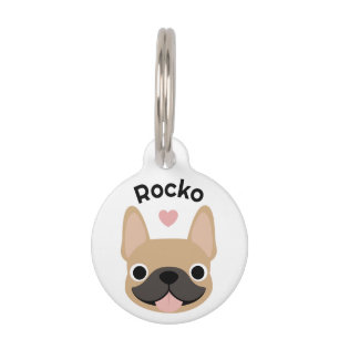 Persoonlijke ID-hanger voor Franse Bulldog, Aangep Huisdierpenning
