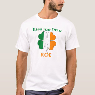 Persoonlijke Iers Kus me Ik ben Roe T-shirt