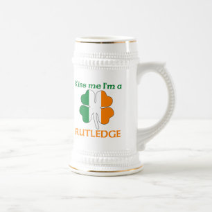 Persoonlijke Iers Kus me Ik ben Rutledge Bierpul
