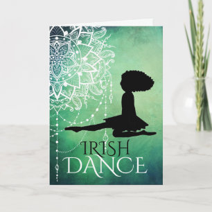 Persoonlijke Ierse Dance Beauful Green Mandala Kaart
