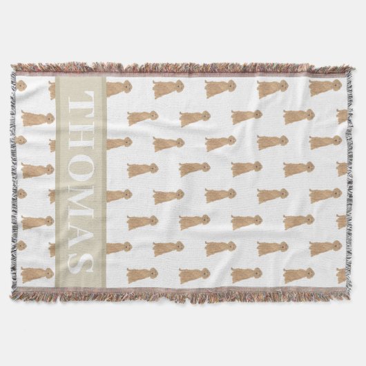 Persoonlijke Ierse Setter  Deken (Voorkant)