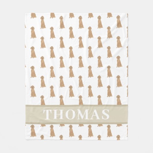 Persoonlijke Ierse Setter  Fleece Deken (Voorkant)