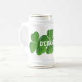 Persoonlijke Ierse St Patrick's day Bierpul (Voorkant links)