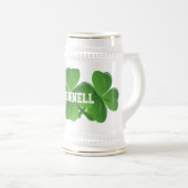 Persoonlijke Ierse St Patrick's day Bierpul (Voorkant rechts)
