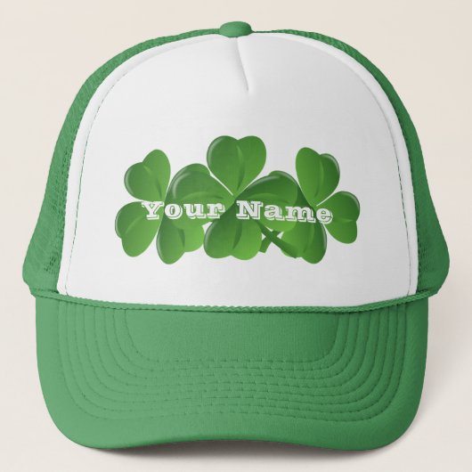 Persoonlijke Ierse St Patrick's day Trucker Pet (Voorkant)