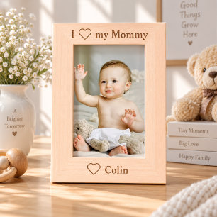 Persoonlijke 'Ik hou van mijn mammie' fotolijst Gegraveerde Lijstjes