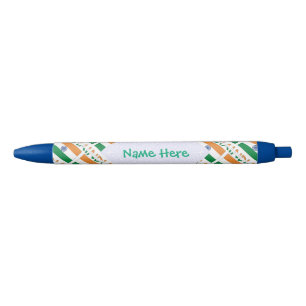 Persoonlijke India vlag Tegel Zwarte Inkt Pen