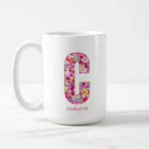 Persoonlijke Initiaal | Bloemige Letter C Monogram