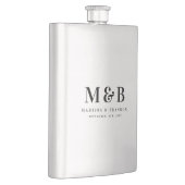 Persoonlijke Initialen Bruiloftsgeschenken Flacon (Rechts)