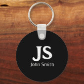 persoonlijke initialen sleutelhanger (Voorkant)