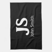  persoonlijke initialen theedoek (Verticaal)