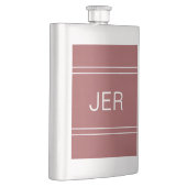 Persoonlijke initials drank trendy rood flacon (Rechts)
