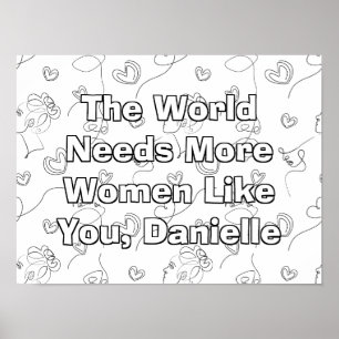 Persoonlijke internationale vrouwendag voor kleure poster